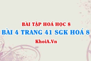 Bài 4 trang 41 SGK Hoá 8: Cách ghi công thức hoá học, quy tắc hoá trị